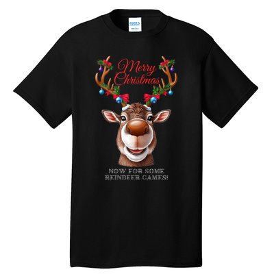 Festive Reindeer Christmas – Holiday Design Zip Hoodie Tall T-Shirt