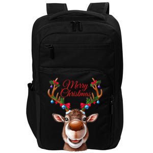 Festive Reindeer Christmas – Holiday Design Zip Hoodie Impact Tech Backpack