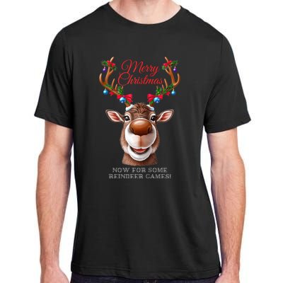 Festive Reindeer Christmas – Holiday Design Zip Hoodie Adult ChromaSoft Performance T-Shirt