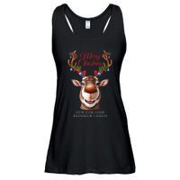 Festive Reindeer Christmas – Holiday Design Zip Hoodie Ladies Essential Flowy Tank