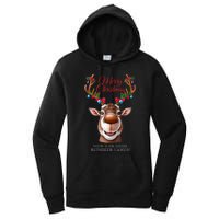 Festive Reindeer Christmas – Holiday Design Zip Hoodie Women's Pullover Hoodie