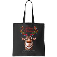 Festive Reindeer Christmas – Holiday Design Zip Hoodie Tote Bag