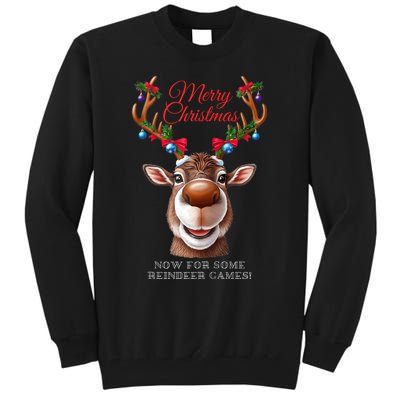 Festive Reindeer Christmas – Holiday Design Zip Hoodie Tall Sweatshirt