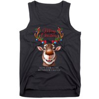 Festive Reindeer Christmas – Holiday Design Zip Hoodie Tank Top