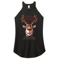 Festive Reindeer Christmas – Holiday Design Zip Hoodie Women's Perfect Tri Rocker Tank