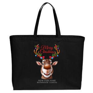 Festive Reindeer Christmas – Holiday Design Zip Hoodie Cotton Canvas Jumbo Tote