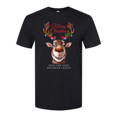 Festive Reindeer Christmas – Holiday Design Zip Hoodie Softstyle CVC T-Shirt