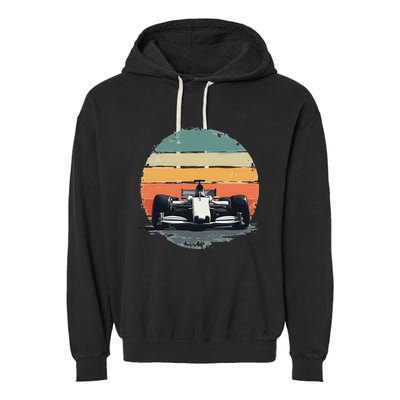 Formula Racing Car For Mechanic Enthusiasts Garment-Dyed Fleece Hoodie