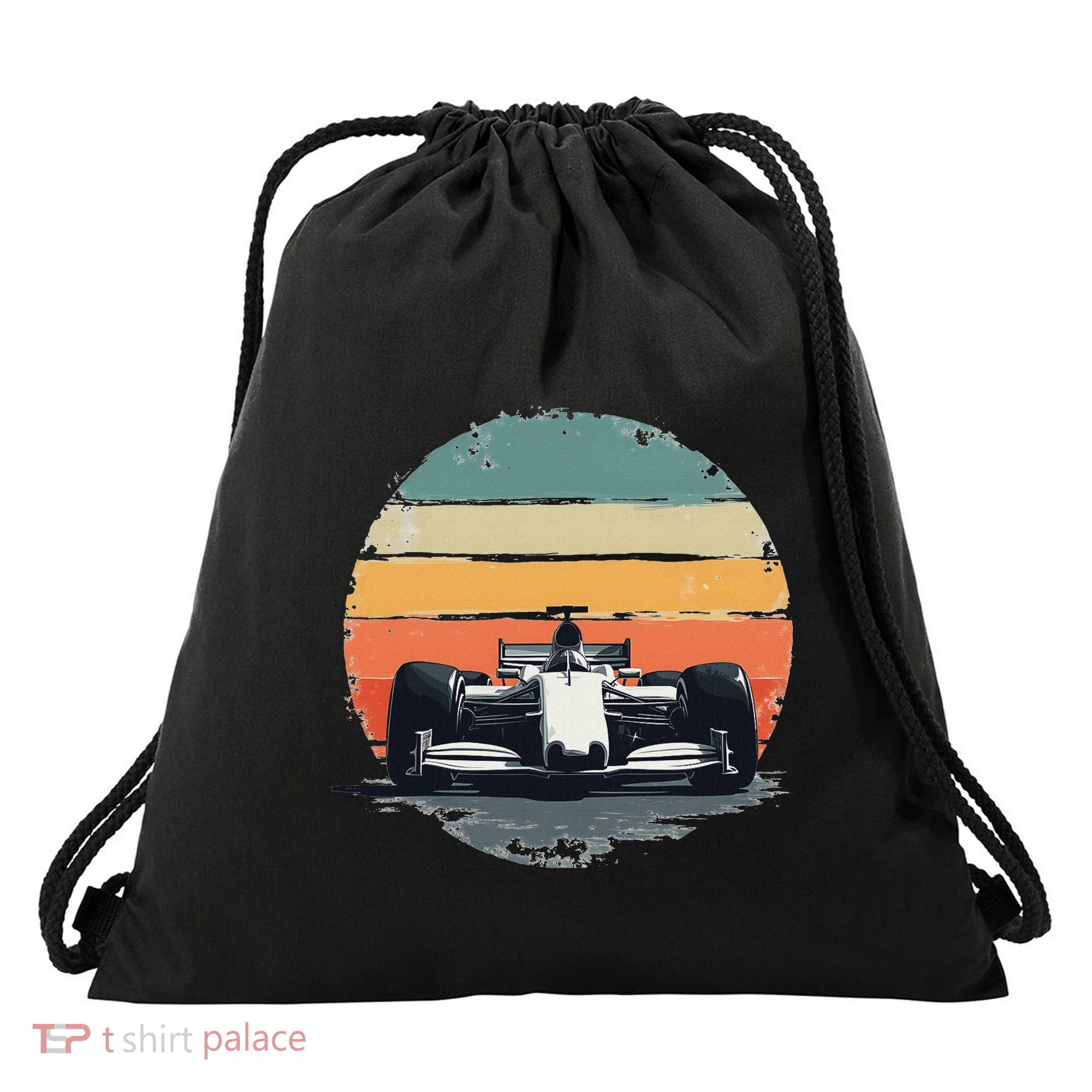 Formula Racing Car For Mechanic Enthusiasts Drawstring Bag