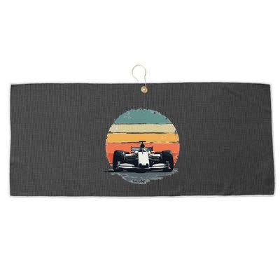 Formula Racing Car For Mechanic Enthusiasts Large Microfiber Waffle Golf Towel