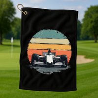 Formula Racing Car For Mechanic Enthusiasts Golf Towel