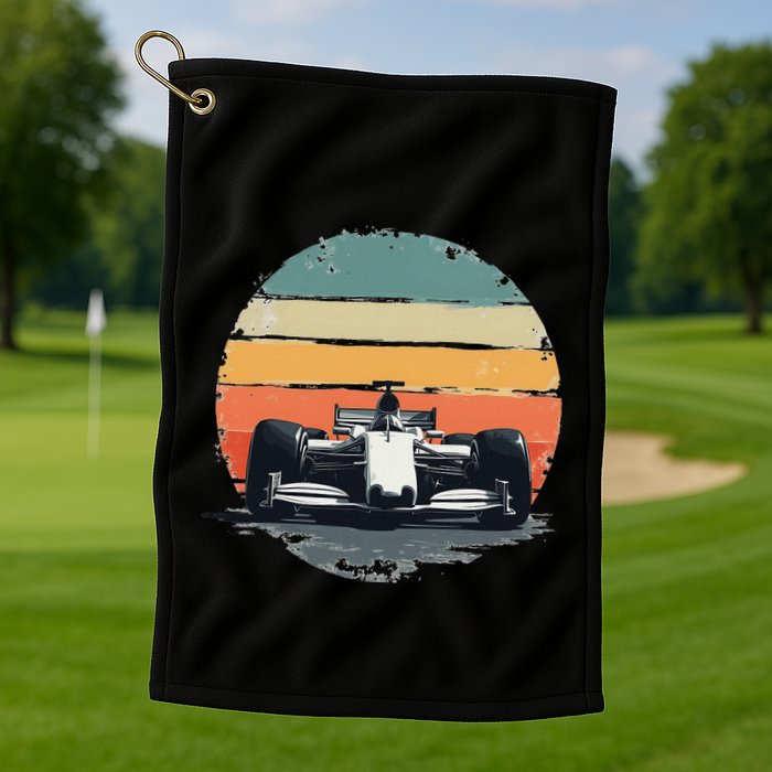 Formula Racing Car For Mechanic Enthusiasts Golf Towel