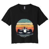 Formula Racing Car For Mechanic Enthusiasts Women's Crop Top Tee