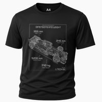 Formula Racing Car Schematic Engineer Team Fan Performance Shirt