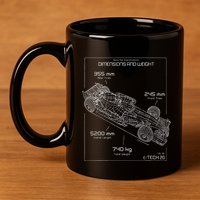 Formula Racing Car Schematic Engineer Team Fan 11oz C Handle Ceramic Mug