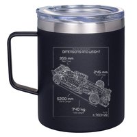 Formula Racing Car Schematic Engineer Team Fan 12oz Stainless Steel Coffee Mug