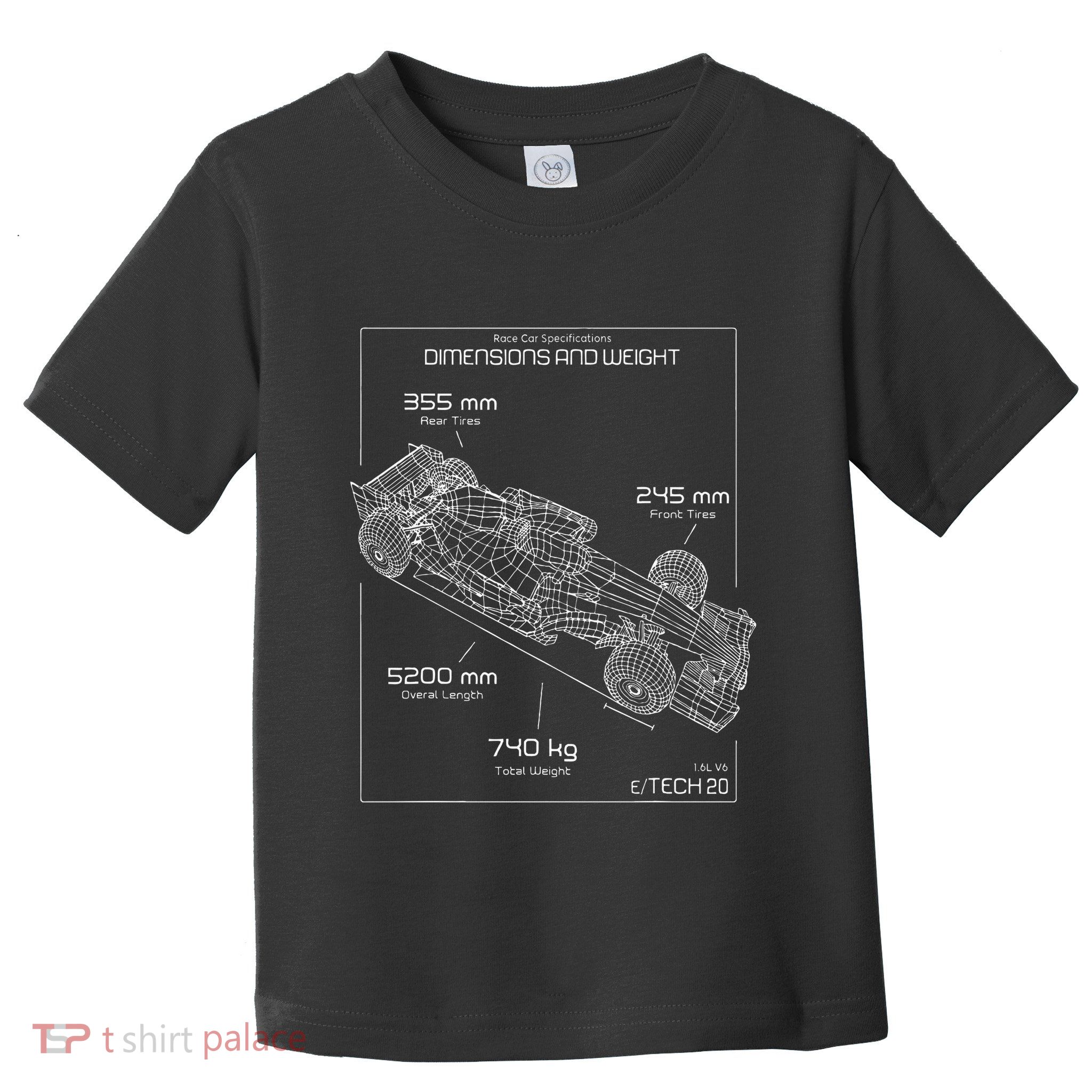 Formula Racing Car Schematic Engineer Team Fan Toddler T-Shirt