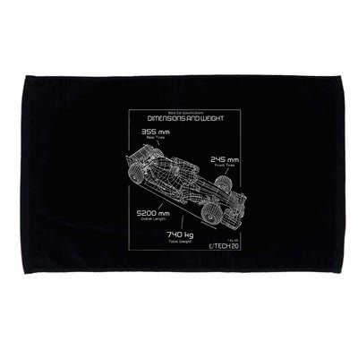 Formula Racing Car Schematic Engineer Team Fan Microfiber Hand Towel