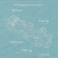 Formula Racing Car Schematic Engineer Team Fan Sueded Cloud Jersey T-Shirt