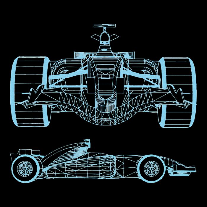Formula Racing Car Silhouette Mechanical Engineering draw Sweatshirt