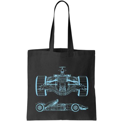 Formula Racing Car Silhouette Mechanical Engineering draw Bag