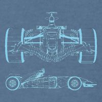 Formula Racing Car Silhouette Mechanical Engineering draw Garment-Dyed Sweatshirt