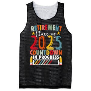 Funny Retirement Class Of 2025 Countdown In Progress Teacher Gift Mesh Reversible Basketball Jersey Tank