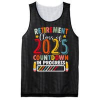 Funny Retirement Class Of 2025 Countdown In Progress Teacher Gift Mesh Reversible Basketball Jersey Tank