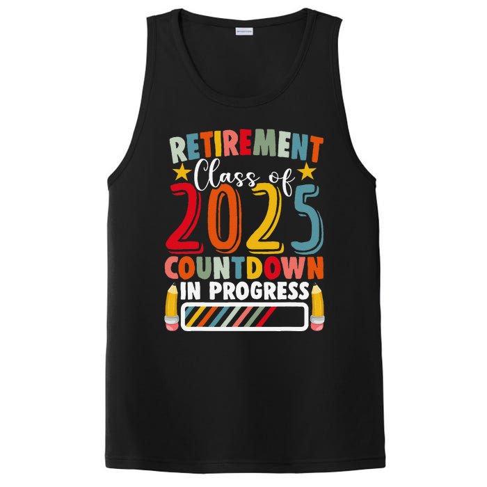 Funny Retirement Class Of 2025 Countdown In Progress Teacher Gift PosiCharge Competitor Tank