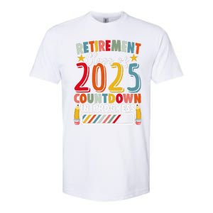 Funny Retirement Class Of 2025 Countdown In Progress Teacher Gift Softstyle CVC T-Shirt