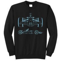 Formula Racing Car Silhouette Mechanical Engineering Draw Sweatshirt