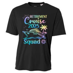 Funny Retirement Cruise 2025 Squad Tie Dye Retired Cruising Gift Cooling Performance Crew T-Shirt