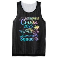 Funny Retirement Cruise 2025 Squad Tie Dye Retired Cruising Gift Mesh Reversible Basketball Jersey Tank