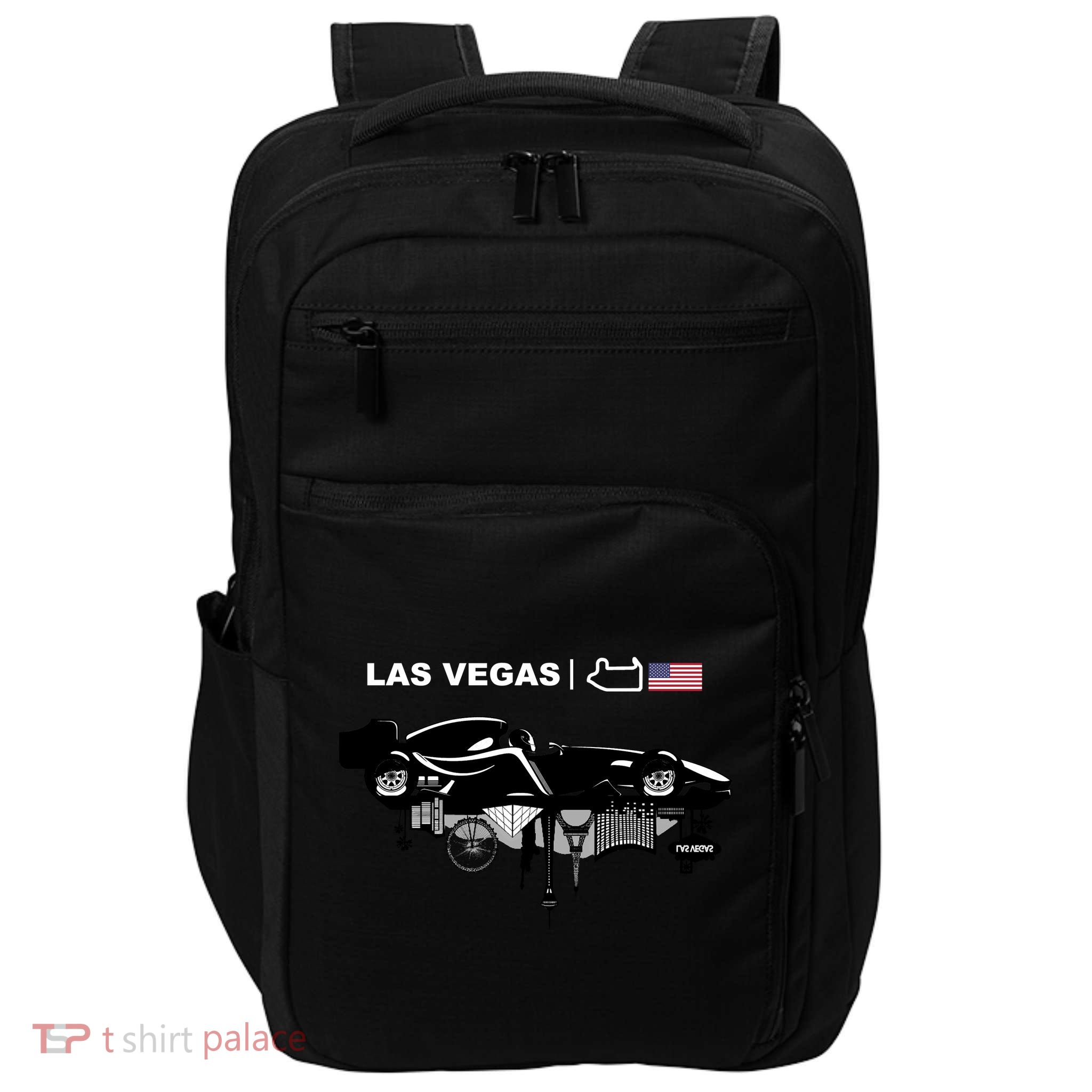 Formula Racing Car Las Vegas Circuit Usa Impact Tech Backpack
