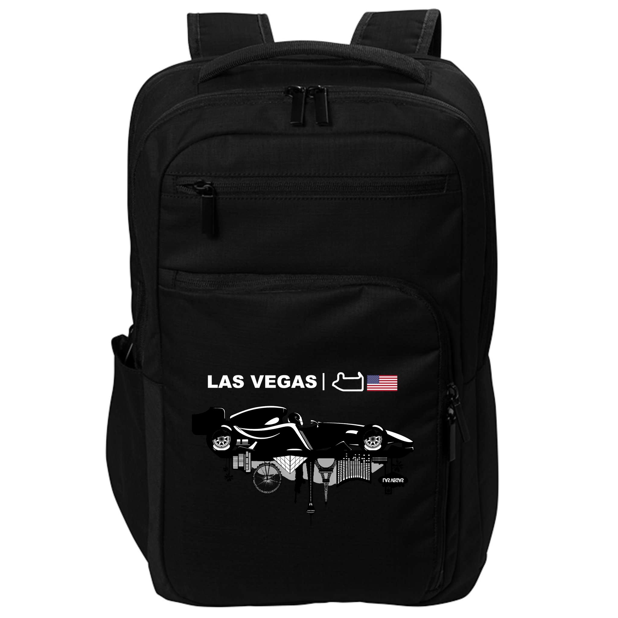 Formula Racing Car Las Vegas Circuit Usa Impact Tech Backpack