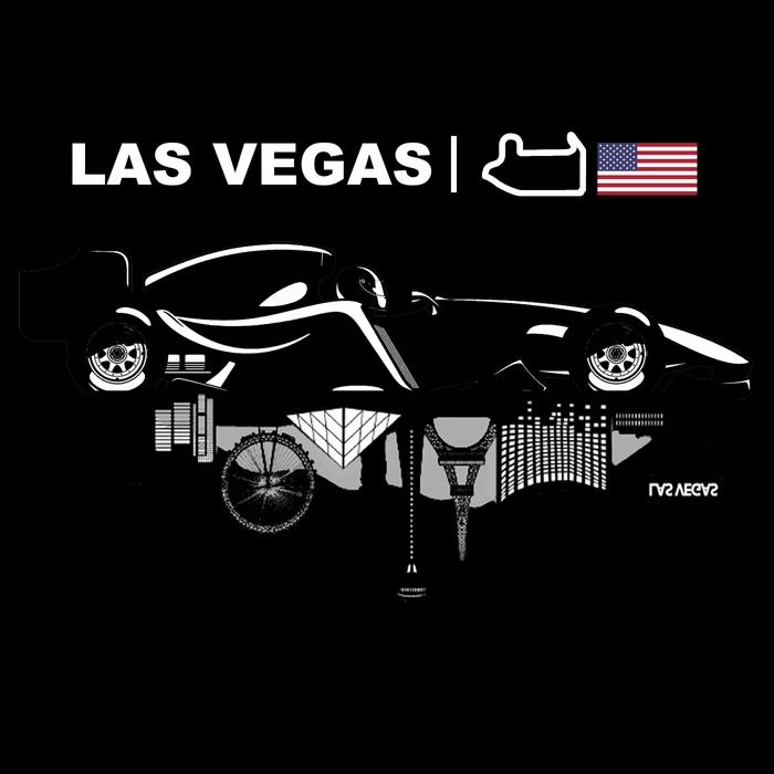 Formula Racing Car Las Vegas Circuit Usa 7-Panel Snapback Hat