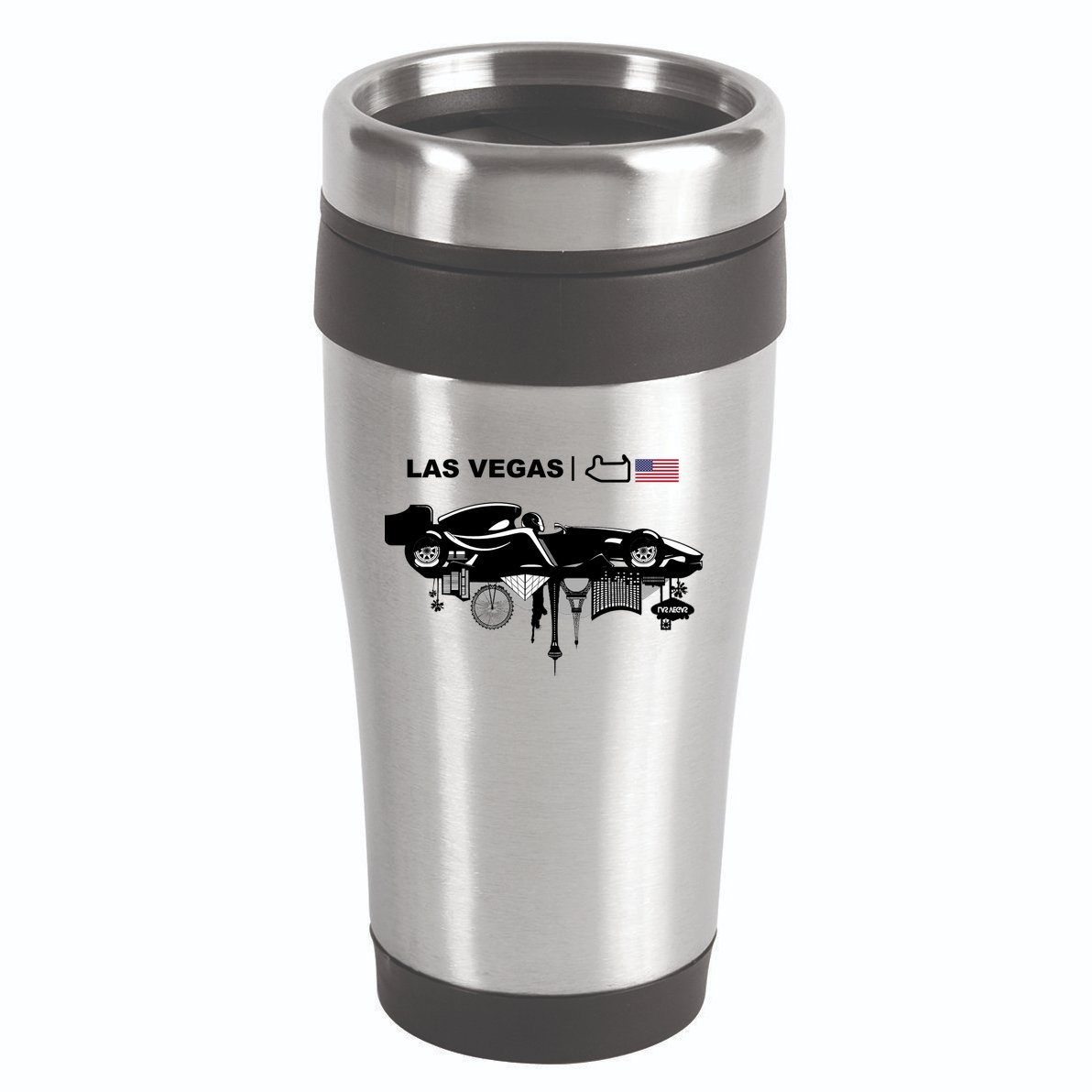 Formula Racing Car Las Vegas Circuit Usa 16oz Travel Tumbler