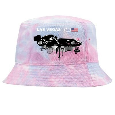 Formula Racing Car Las Vegas Circuit Usa Tie-Dyed Bucket Hat