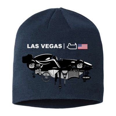 Formula Racing Car Las Vegas Circuit Usa Sustainable Beanie