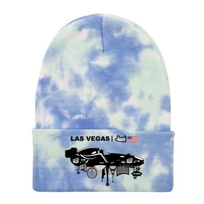 Formula Racing Car Las Vegas Circuit Usa Tie Dye 12in Knit Beanie