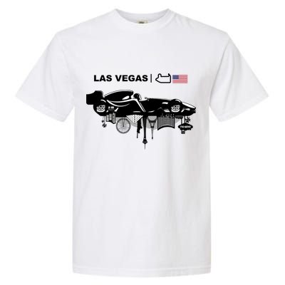 Formula Racing Car Las Vegas Circuit Usa Garment-Dyed Heavyweight T-Shirt