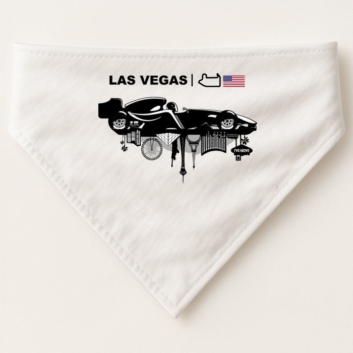 Formula Racing Car Las Vegas Circuit Usa USA-Made Doggie Bandana