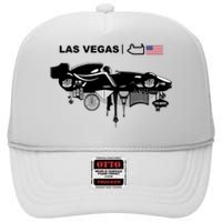 Formula Racing Car Las Vegas Circuit Usa High Crown Mesh Back Trucker Hat