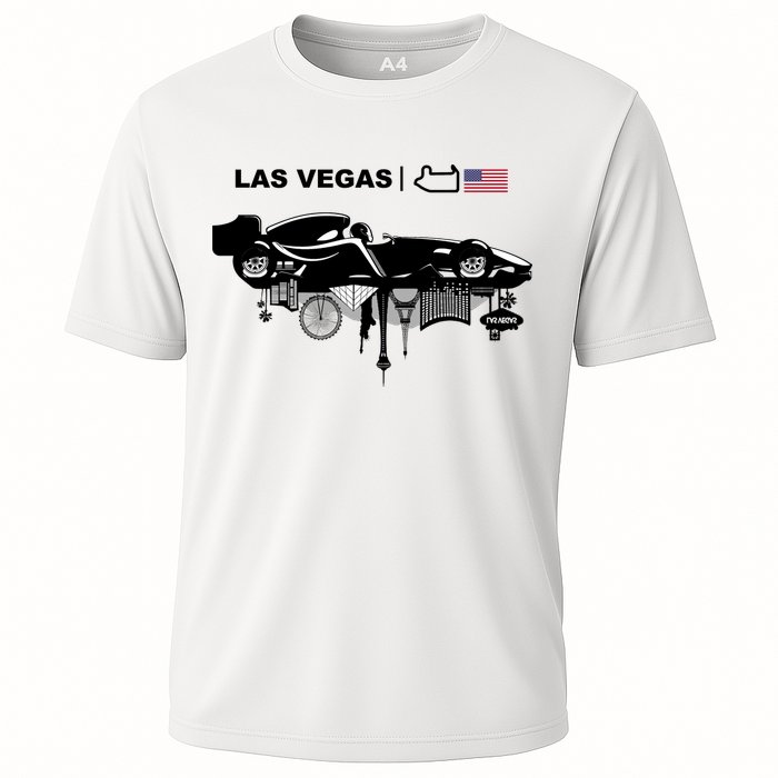 Formula Racing Car Las Vegas Circuit Usa Cooling Performance Crew T-Shirt