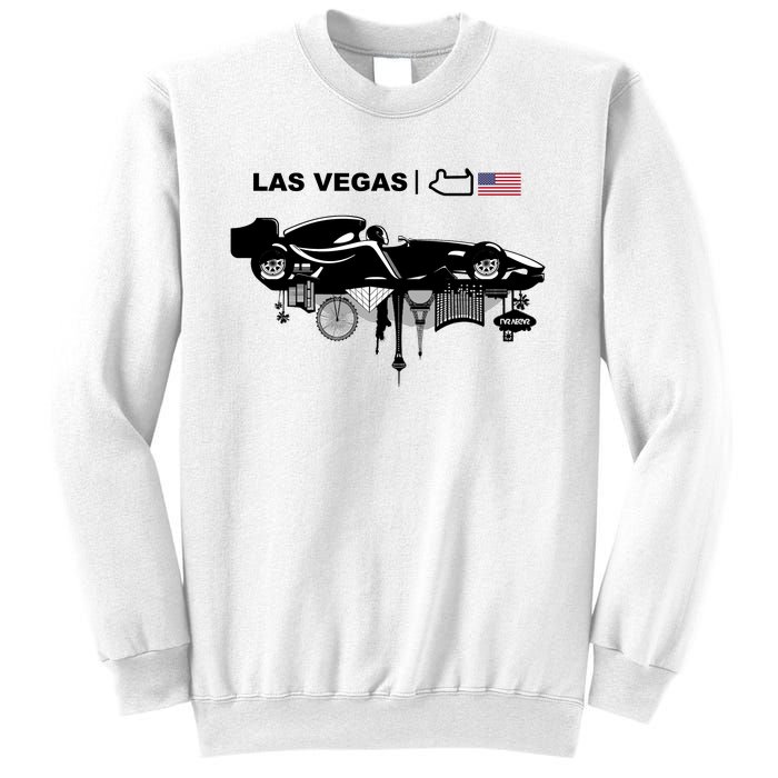 Formula Racing Car Las Vegas Circuit Usa Sweatshirt