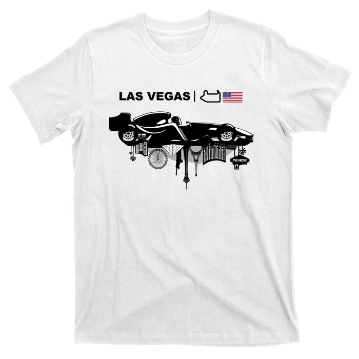 Formula Racing Car Las Vegas Circuit Usa T-Shirt