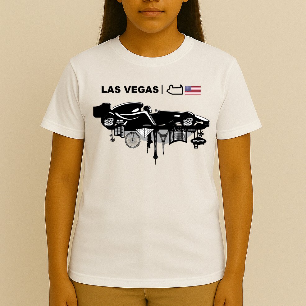 Formula Racing Car Las Vegas Circuit Usa T-Shirt