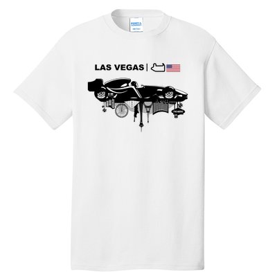 Formula Racing Car Las Vegas Circuit Usa Tall T-Shirt