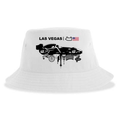 Formula Racing Car Las Vegas Circuit Usa Sustainable Bucket Hat