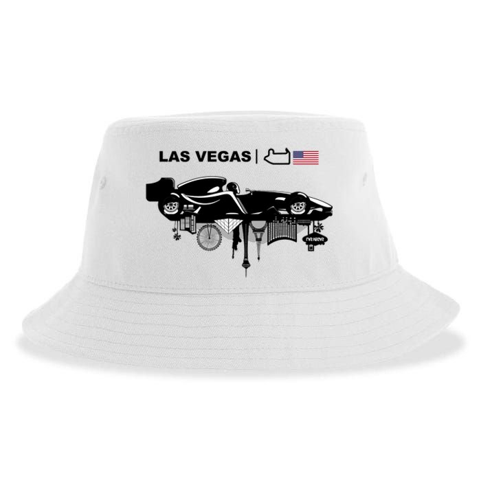 Formula Racing Car Las Vegas Circuit Usa Sustainable Bucket Hat